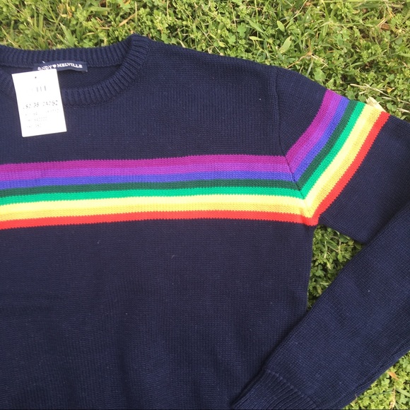 Brandy Melville Sweaters - Brandy Melville rainbow sweater